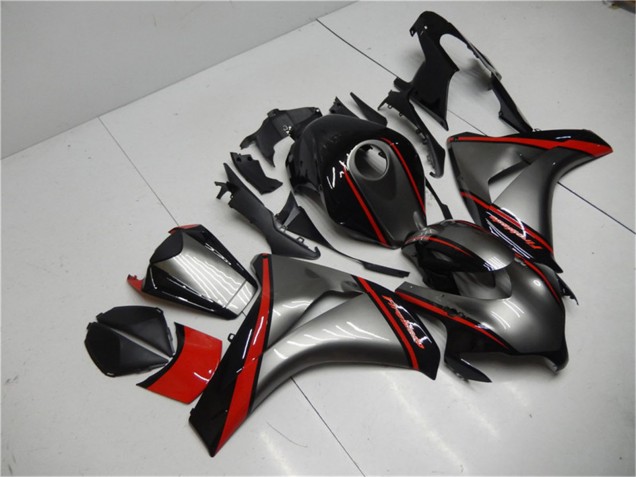 2008-2011 Honda CBR1000RR Motorcycle Fairing - Grey Red Glossy Black UK Manufacturers