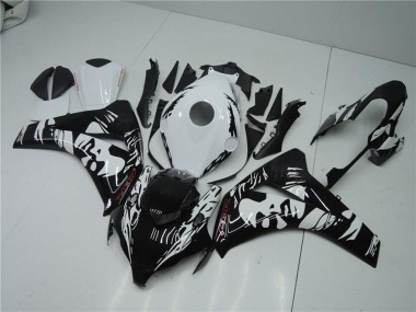 2008-2011 Honda CBR1000RR Abs Fairings - White Glossy Black UK Manufacturers