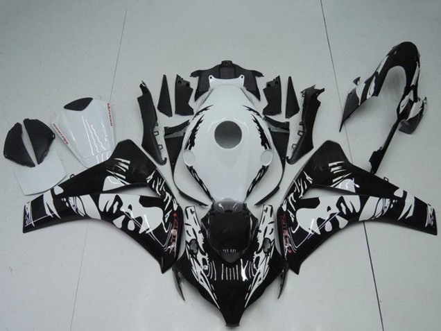 2008-2011 Honda CBR1000RR Abs Fairings - White Glossy Black UK Manufacturers