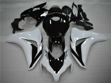 2008-2011 Honda CBR1000RR Bike Fairings - White Glossy Black UK Manufacturers