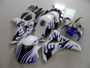 2008-2011 Honda CBR1000RR Motorcycle Fairings - White Blue Flame Racing UK Manufacturers