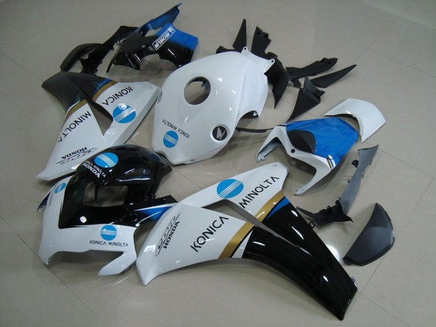 2008-2011 Honda CBR1000RR Motorcycle Fairings - White Blue Glossy Black Konica Minolta UK Manufacturers