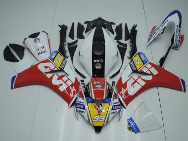 2008-2011 Honda CBR1000RR Motorcycle Fairings - White Red Yellow Black Givi 93 UK Manufacturers