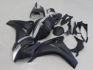 2008-2011 Honda CBR1000RR Motorcycle Fairings - Matte Black Silver UK Manufacturers