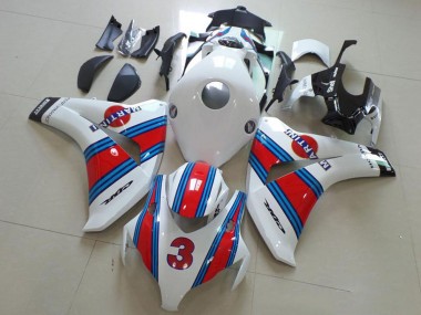 2008-2011 Honda CBR1000RR Motorcycle Fairings - White Red Light Blue Martini 3 UK Manufacturers