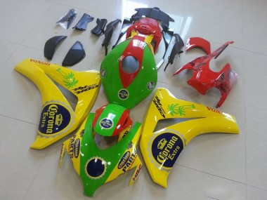 2008-2011 Honda CBR1000RR Motorcycle Fairings - Yellow Green Red Black Corona UK Manufacturers