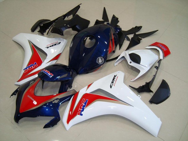 2008-2011 Honda CBR1000RR Motorcycle Fairings - White Red Blue HRC UK Manufacturers