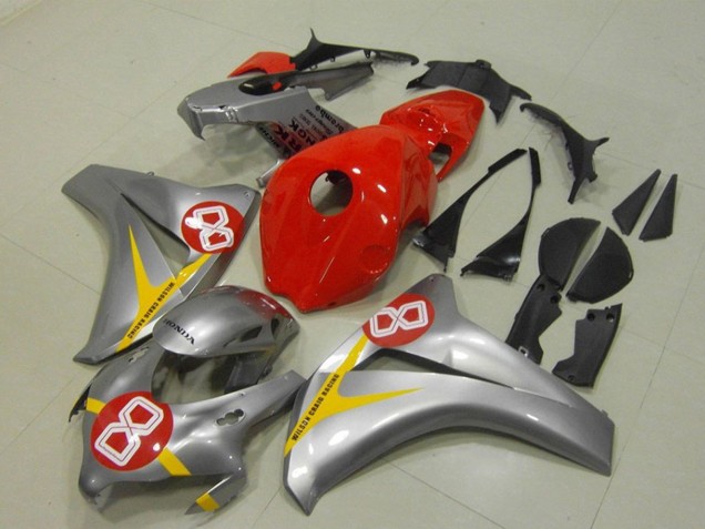 2008-2011 Honda CBR1000RR Motorcycle Fairings - Silver Red Yellow 8 UK Manufacturers