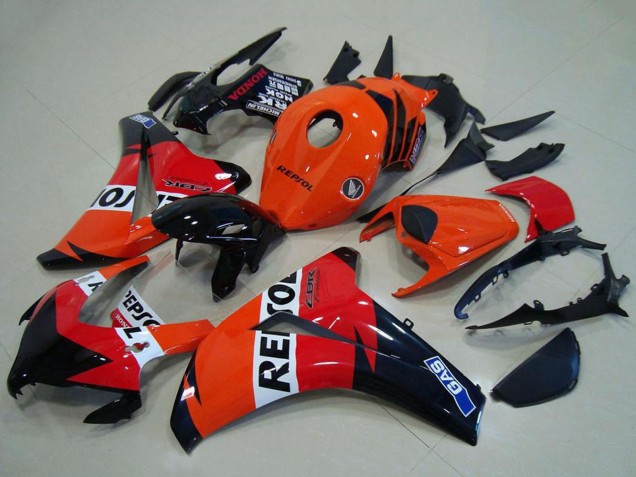 2008-2011 Honda CBR1000RR Abs Fairings - Orange White Red Glossy Black Repsol UK Manufacturers