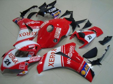 2008-2011 Honda CBR1000RR Motorcycle Fairings - White Red Xerox 21 UK Manufacturers