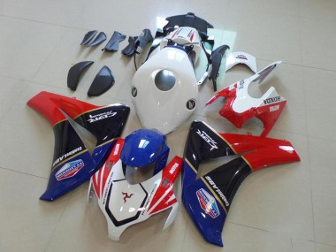 2008-2011 Honda CBR1000RR Motorcycle Fairings - White Red Blue Glossy Black TT Legends UK Manufacturers