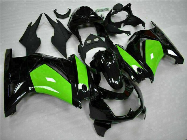 2008-2012 Kawasaki EX250 Motorcycle Fairings - Glossy Black Green UK Manufacturers