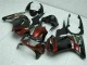 2008-2012 Kawasaki EX250 Motorcycle Fairings - Glossy Black Maroon Red UK Manufacturers