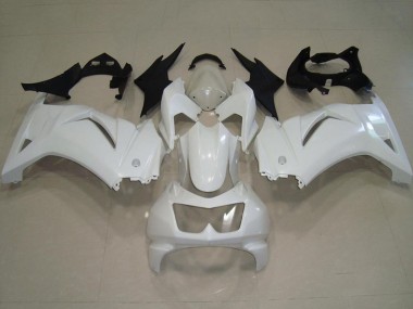 2008-2012 Kawasaki ZX250R Motorcycle Fairings - White UK Manufacturers