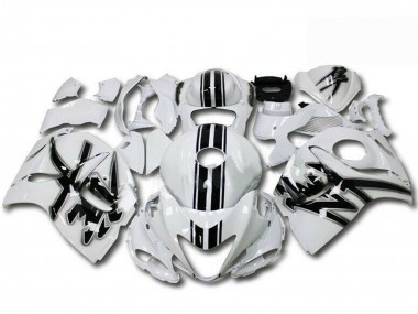 2008-2020 Suzuki GSXR 1300 Hayabusa Motorcycle Fairings - Pearl White Black UK Manufacturers