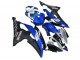 2008-2016 Yamaha YZF R6 Motorcycle Fairings - White Blue Matte Black Yamalube UK Manufacturers