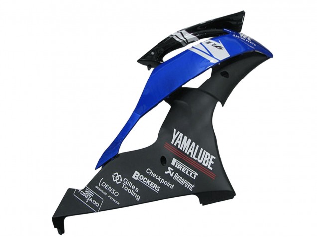 2008-2016 Yamaha YZF R6 Motorcycle Fairings - White Blue Matte Black Yamalube UK Manufacturers