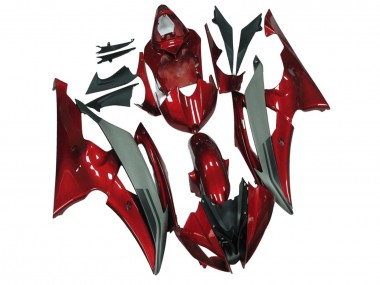 2008-2016 Yamaha YZF R6 Motorcycle Fairings - Red Grey UK Manufacturers