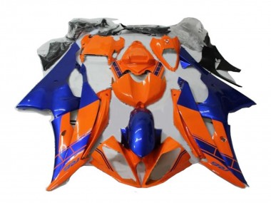 2008-2016 Yamaha YZF R6 Motorcycle Fairings - Orange Blue UK Manufacturers