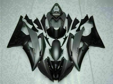 2008-2016 Yamaha YZF R6 Motorcycle Fairings - Grey Matte Black UK Manufacturers