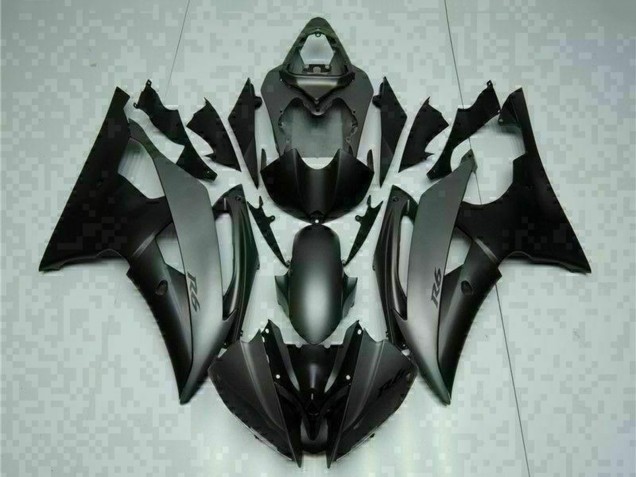 2008-2016 Yamaha YZF R6 Motorcycle Fairings - Grey Matte Black UK Manufacturers
