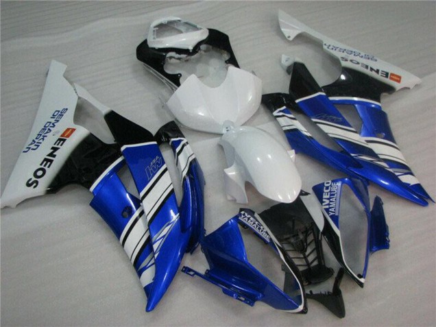 2008-2016 Yamaha YZF R6 Motorcycle Fairings - White Blue Black ENEOS Semakin Didepan UK Manufacturers