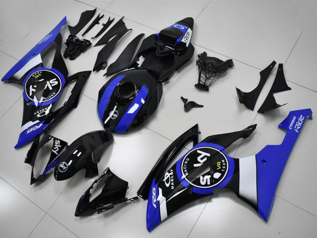 2008-2016 Yamaha YZF R6 Bike Fairings - White Blue Glossy Black UK Manufacturers