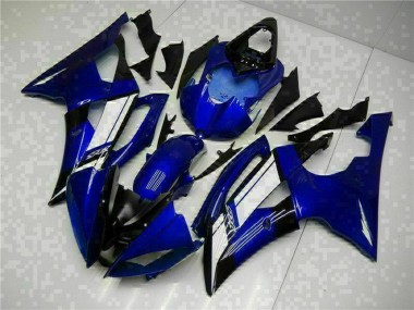 2008-2016 Yamaha YZF R6 Motorcycle Fairings - Blue White UK Manufacturers
