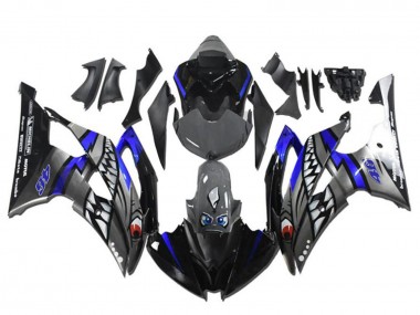 2008-2016 Yamaha YZF R6 Motorcycle Fairings - Blue Silver Grey Shark UK Manufacturers