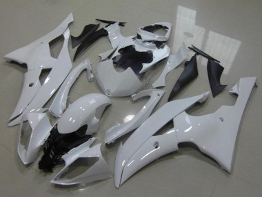 2008-2016 Yamaha YZF R6 Motorcycle Fairing - Glossy White UK Manufacturers