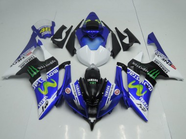2008-2016 Yamaha YZF R6 Motorcycle Fairings - Blue White Glossy Black Green Monster MoviStar Yamalube ENEOS UK Manufacturers