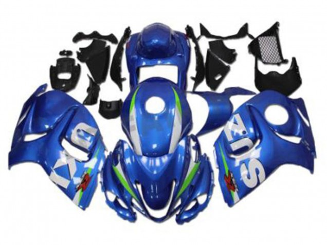 2008-2020 Suzuki GSXR 1300 Hayabusa Motorcycle Fairings - Blue White Green UK Manufacturers