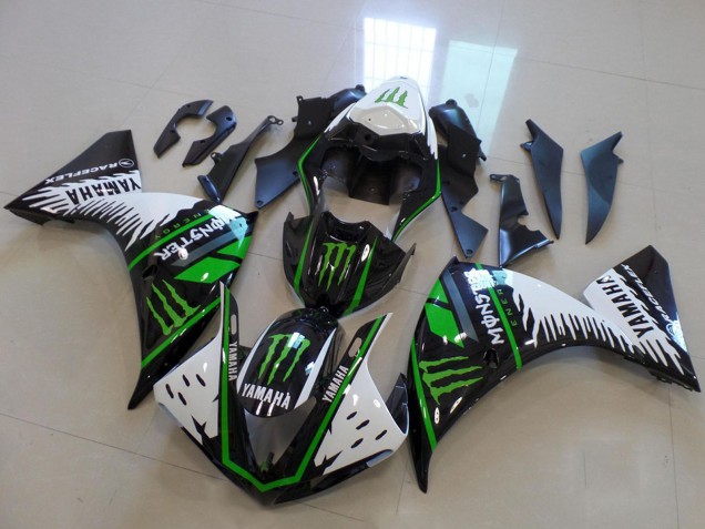2009-2011 Yamaha YZF R1 Motorcycle Fairings - White Blue Black Green Monster UK Manufacturers