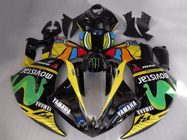 2009-2011 Yamaha YZF R1 Motorcycle Fairings - Rossi MoviStar UK Manufacturers