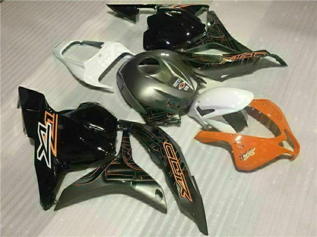 2009-2012 Honda CBR600RR Motorcycle Fairings - White Orange Glossy Black UK Manufacturers