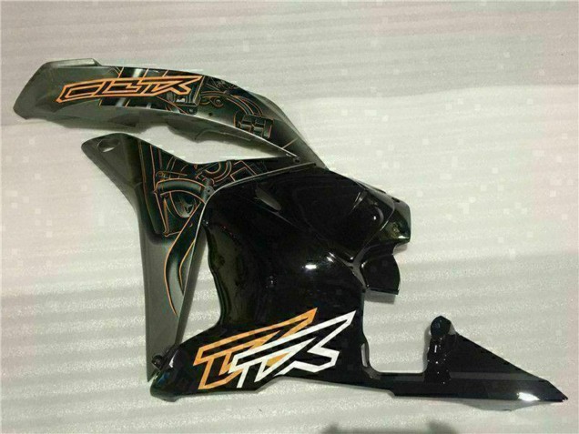 2009-2012 Honda CBR600RR Motorcycle Fairings - White Orange Glossy Black UK Manufacturers