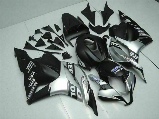 2009-2012 Honda CBR600RR Motorcycle Fairings - Silver Matte Black Repsol UK Manufacturers