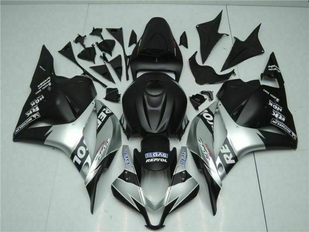 2009-2012 Honda CBR600RR Motorcycle Fairings - Silver Matte Black Repsol UK Manufacturers