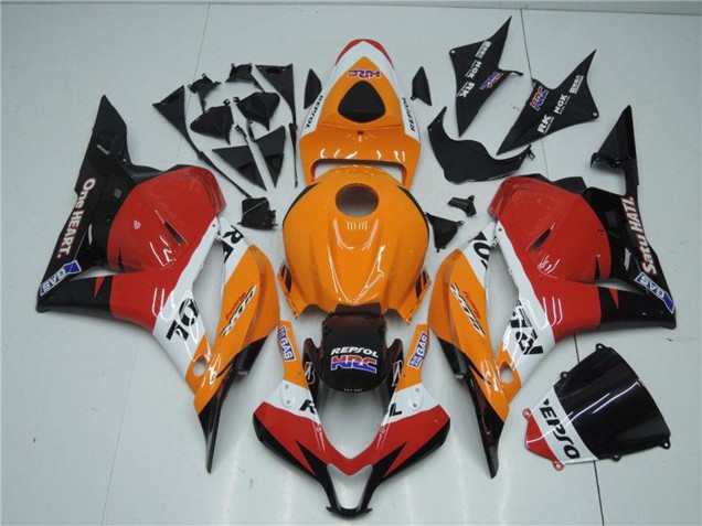 2009-2012 Honda CBR600RR Full Motorcycle Fairing Kits - Orange White Red Glossy Black Repsol UK Manufacturers