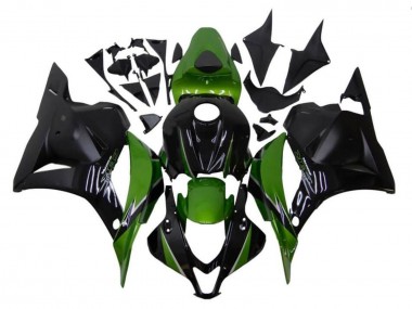 2009-2012 Honda CBR600RR Motorcycle Fairings - Black Green UK Manufacturers