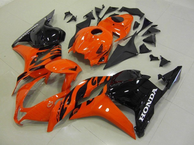 2009-2012 Honda CBR600RR Motorcycle Fairing - Orange Glossy Black UK Manufacturers