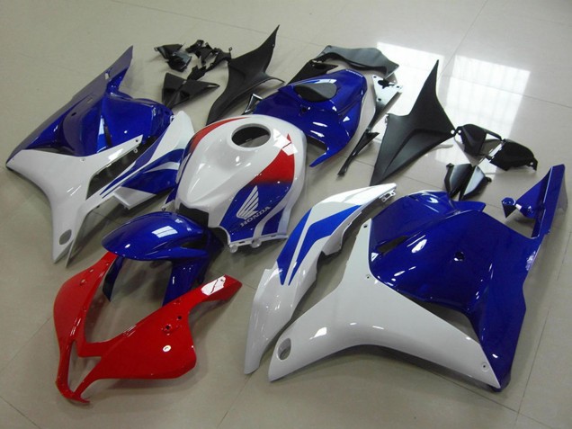 2009-2012 Honda CBR600RR Motorcycle Fairing - White Red Blue UK Manufacturers
