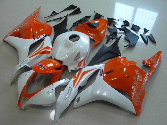 2009-2012 Honda CBR600RR Motorcycle Fairings - White Orange HRC UK Manufacturers