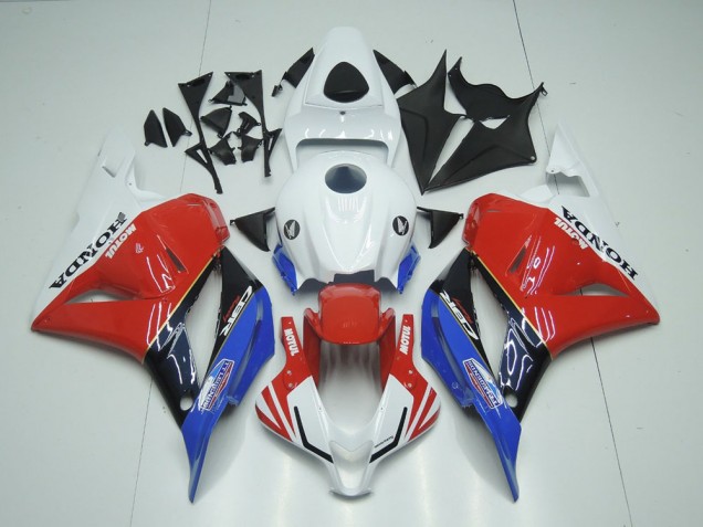 2009-2012 Honda CBR600RR Motorcycle Fairings - White Red Blue Glossy Black Motul UK Manufacturers