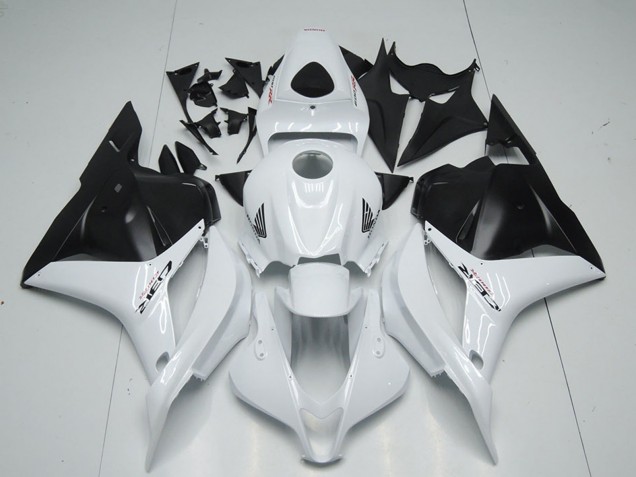 2009-2012 Honda CBR600RR Motorcycle Fairing - White Matte Black UK Manufacturers