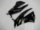 2009-2012 Kawasaki ZX6R Motorcycle Fairings - Glossy Black Gold Ninja UK Manufacturers