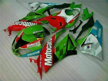 2009-2012 Kawasaki ZX6R Motorcycle Fairings - Green White Red Black Blue Motocard UK Manufacturers