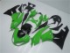 2009-2012 Kawasaki ZX6R Motorcycle Fairing Kits - Green Glossy Black UK Manufacturers