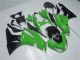 2009-2012 Kawasaki ZX6R Motorcycle Fairing Kits - Green Glossy Black UK Manufacturers