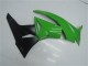 2009-2012 Kawasaki ZX6R Motorcycle Fairing Kits - Green Glossy Black UK Manufacturers